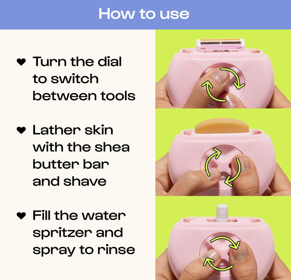 3-in-1 Women's Travel Hair Removal Device